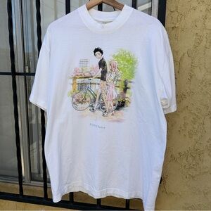 Vintage Men’s L Project Mori ‘A Silent Voice’ Anime Manga T-Shirt USA